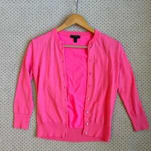 J. Crew Jackie Cardigan • Size XS • Hot Pink